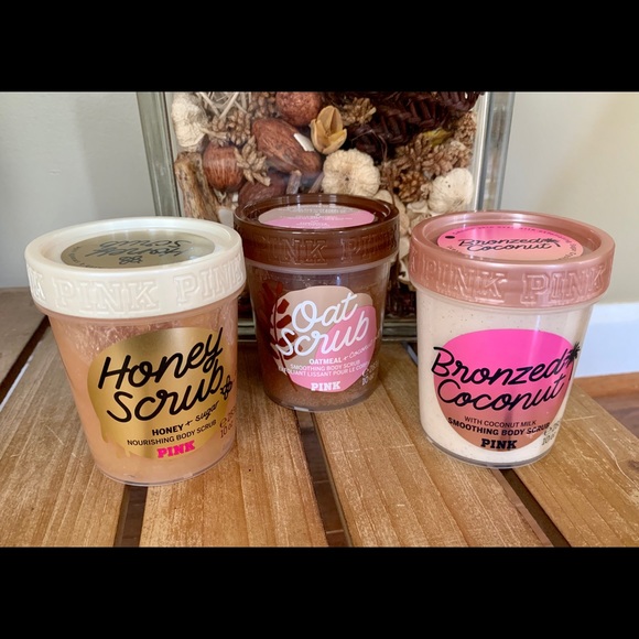PINK Victoria's Secret Other - NEW PINK 💗 VS 3pc Body Scrub Bundle